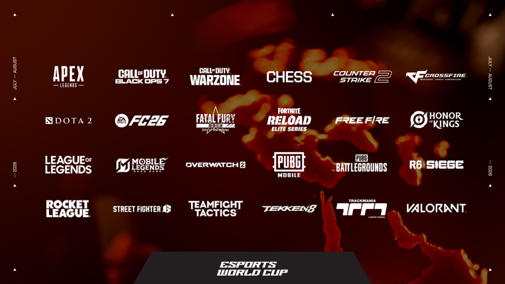 Game yang bakal dipertandingkan di EWC 26