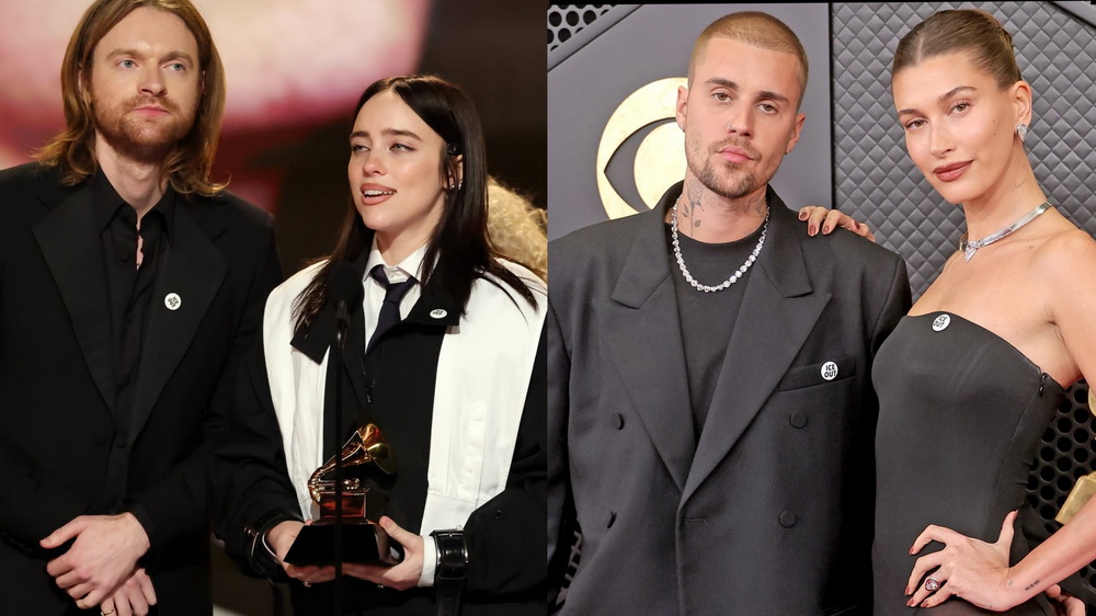 Musisi dan Selebriti Hollywood kompak pakai pin ICE Out (Foto: Instagram @grammys)
