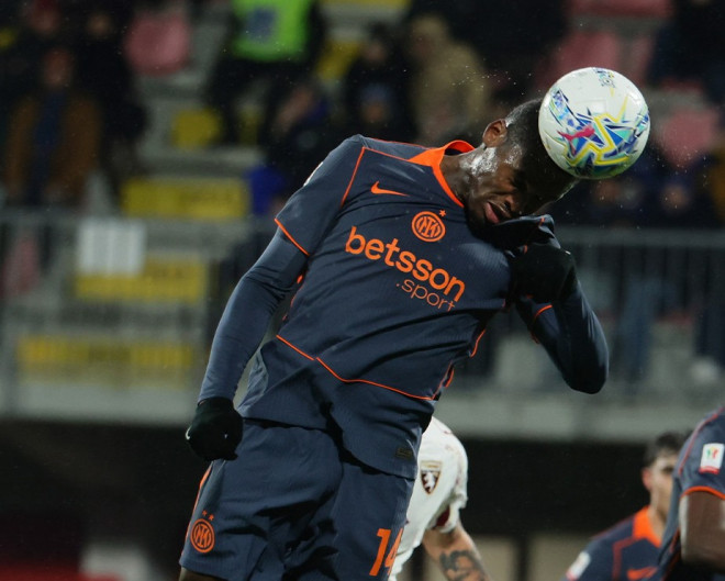 Penyerang Inter Milan, Yoann Bonny, membobol gawang Torino (X: @Inter)