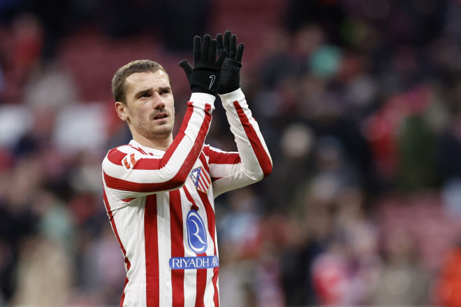 Penyerang Atletico Madrid, Antoine Griezmann. (OSCAR DEL POZO / AFP)