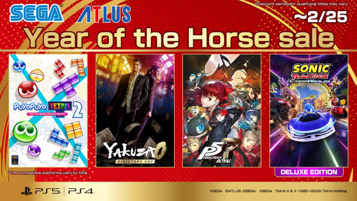 Sega Year of the Horse Sale Februari 2026, 5 Game Diskon PlayStation Store