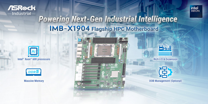 ASRock Industrial IMB-X1904, Motherboard HPC Flagship untuk Komputasi AI