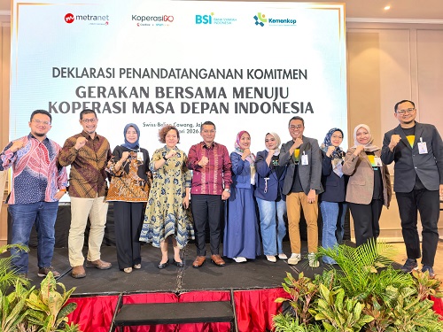 Dorong Modernisasi UMKM, Metranet–BSI Resmikan Inisiatif Koperasi Digital