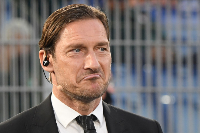 Legenda AS Roma, Francesco Totti. (ALBERTO LINGRIA / POOL / AFP)