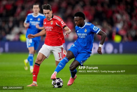 Benfica vs Real Madrid: Gol Tunggal Vinicius Bungkam Tuan Rumah