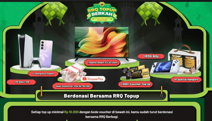 RRQ Topup Berkah 2026: Top Up Game Sambil Berbagi di Ramadan