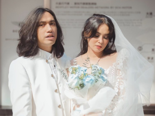 Ayushita dan Gerald Situmorang menikah (Foto: Instagram/geraldsitumorang)