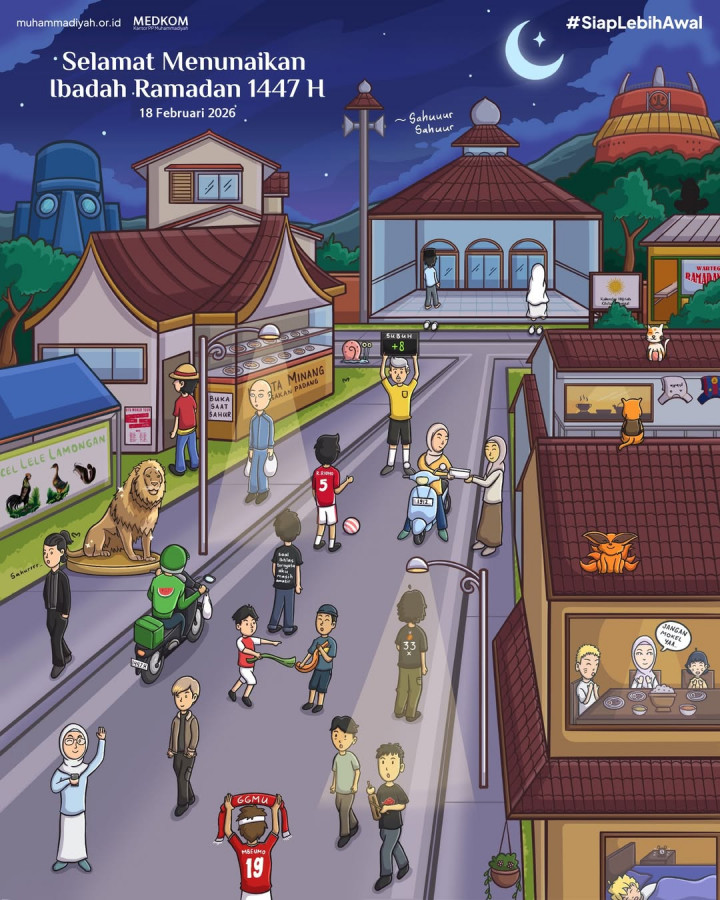 Poster Ramadan 2026 Muhammadiyah Viral, Ada Karakter Anime, Band Lokal hingga BTS