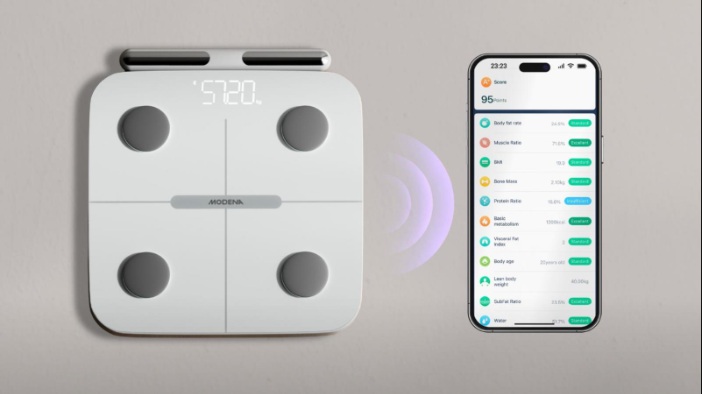 Modena Punya Timbangan Digital, Bisa Lacak 28 Komposisi Tubuh