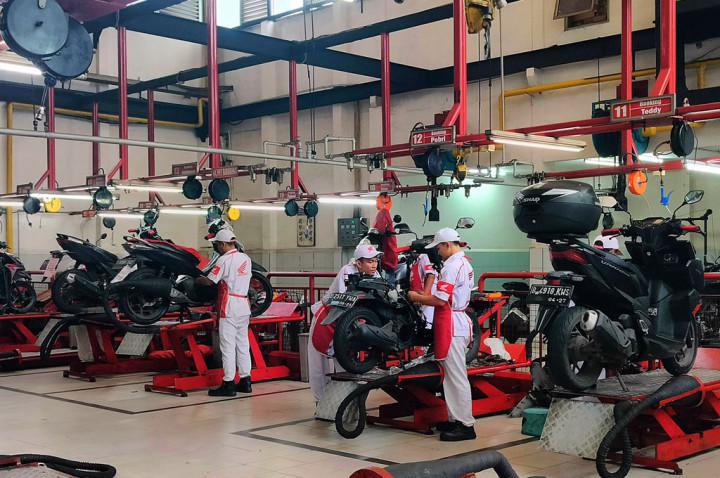 Bulan Valentine, Servis Motor Motor Honda Dapat Diskon 14%