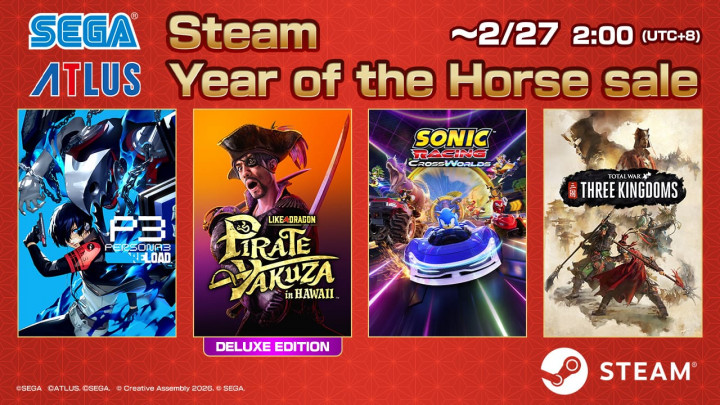 Steam Year of the Horse Sale 2026: Game Sega dan Atlus Diskon hingga 70%