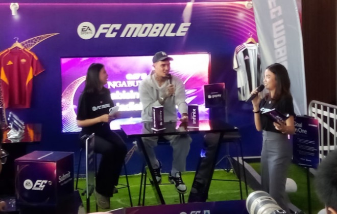 Shayne Pattynama di acara Ngabuburit FC Mobile. (Foto: Dok. Medcom)