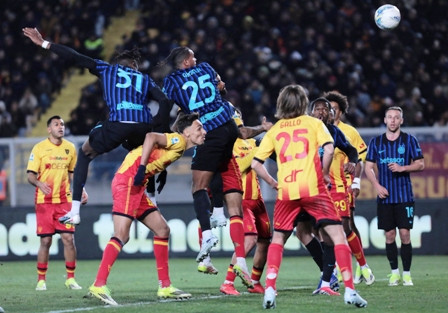 Suasana pertandingan Lecce vs Inter-Foto Abbondanza Scuro Lezzi-AFP