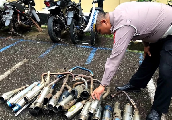 Polres Metro Bekasi Gelar Razia Knalpot Brong Selama Ramadan
