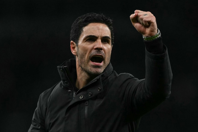 Pelatih Arsenal, Mikel Arteta (AFP/Glyn Kirk)