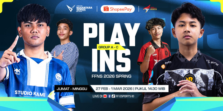 Play-Ins FFNS 2026 Spring: 36 Tim Berebut 9 Tiket Grand Finals Palembang