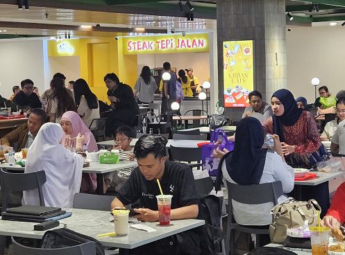 Food Avenue di lantai 3 Lippo Plaza Ekalokasari Bogor. (Foto: Dok. Istimewa)