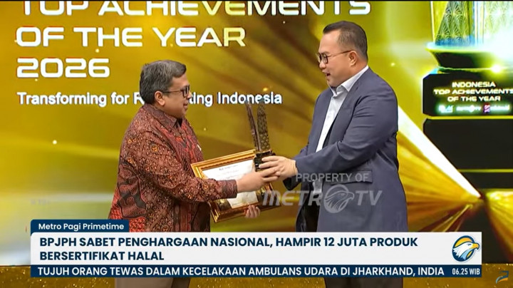 BPJPH Raih Dua Penghargaan Bergengsi di ITAY 2026, Bukti Nyata Transformasi Layanan Publik dan Kepemimpinan Perubahan