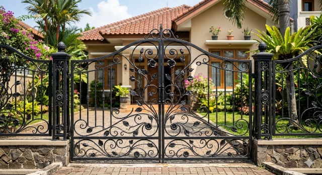 5 Desain Pagar Besi Tempa Elegan untuk Rumah