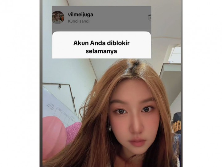 Akun TikTok Vilmei Diblokir Permanen, 68,8 Juta Pengikut Lenyap