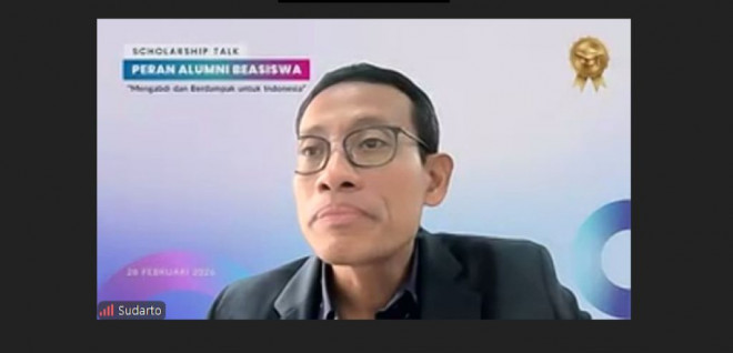 Direktur Utama LPDP, Sudarto. Foto: Zoom 