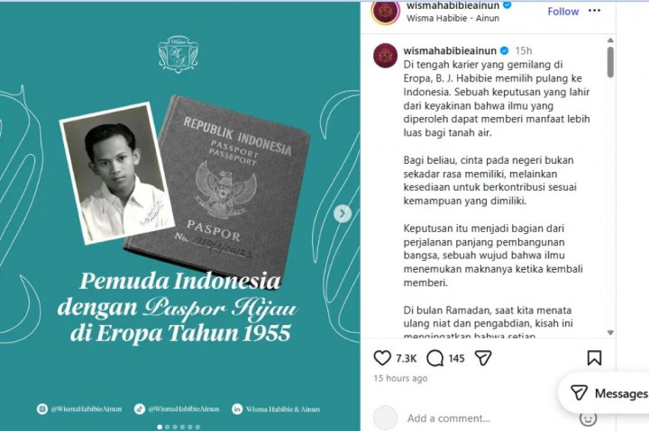 Kisah BJ Habibie, Pemuda Berpaspor Hijau yang Pilih Indonesia di Puncak Karier Eropa