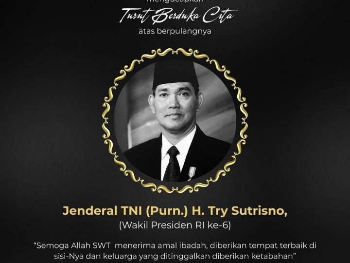 Wapres ke-6 RI Try Sutrisno Meninggal, Raffi Ahmad Sampaikan Belasungkawa