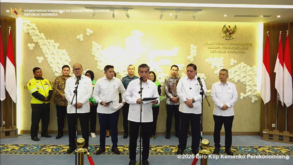 Konferensi pers THR. Foto: Tangkapan layar YouTube Kemenko Perekonomian