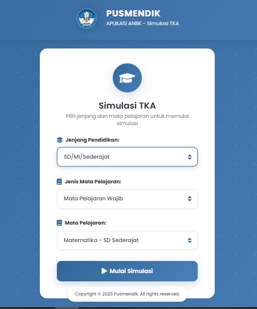 Begini Cara Ikut Simulasi TKA SD 2026, Yuk Latihan Soal Gratis!