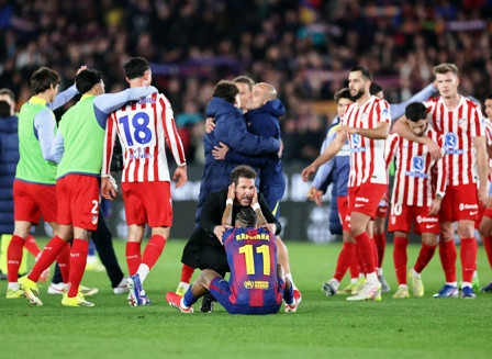 Barcelona vs Atletico Madrid: Menang Telak, Blaugrana Tetap Gagal ke Final Piala Raja