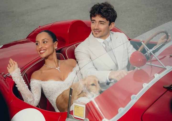 Pembalap Ferrari Charles Leclerc Menikah dengan Model Alexandra Saint-Mleux