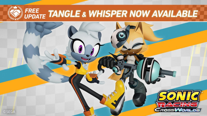 Sonic Racing CrossWorlds Hadirkan Tangle dan Whisper dalam Update Gratis