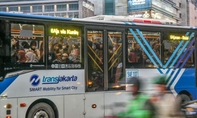 Bus Transjakarta. MI/Usman Iskandar