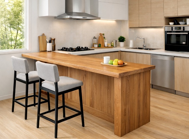 Desain Meja Bar Dapur Minimalis, Hemat Ruang dan Estetik