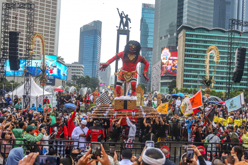 ​Jelang Hari Raya Nyepi, Pawai Ogoh-ogoh Digelar di Bundaran HI