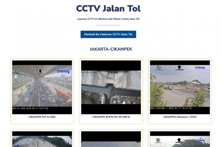 Cek CCTV Jalan Tol Cikampek Sebelum Mudik, Nih Link-nya!