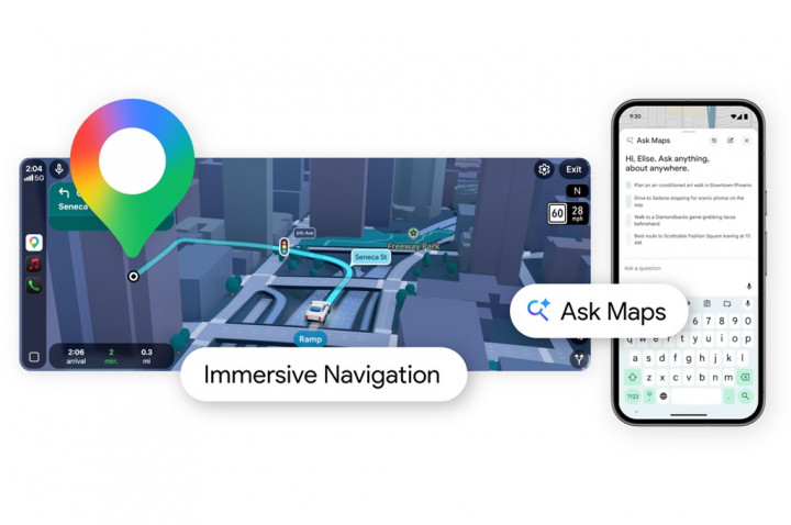 Google Maps Hadirkan Ask Maps Berbasis Gemini dan Fitur Immersive Navigation