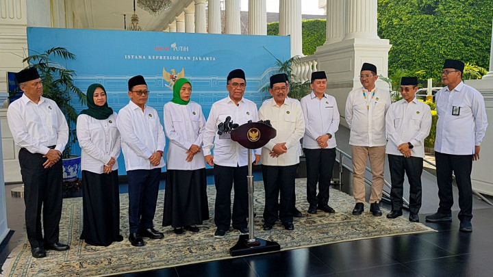Prabowo dan Anggota Kabinet Bayar Zakat di Istana, Baznas Optimistis Target Rp60 T Tercapai