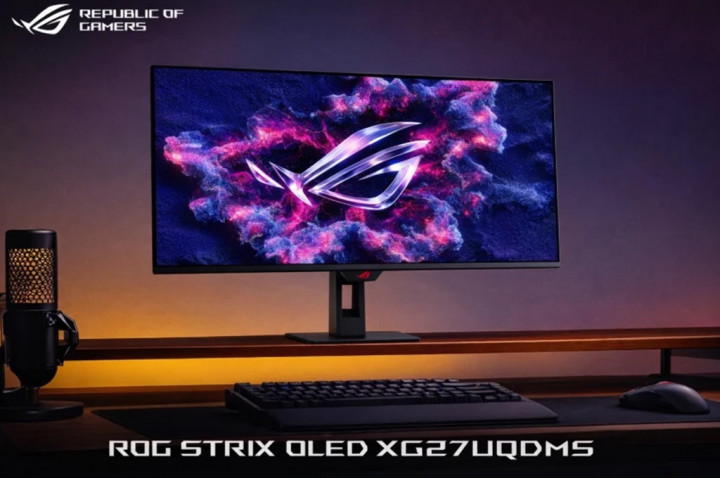 Monitor Gaming ROG Strix XG27UCDMG, Panel 4K QD-OLED Sudah 240Hz