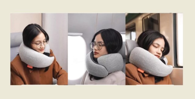   Bantal leher ini selain gemes bisa bantu leher kamu gak pegel saat mudik. (Foto: Dok. Shopee)