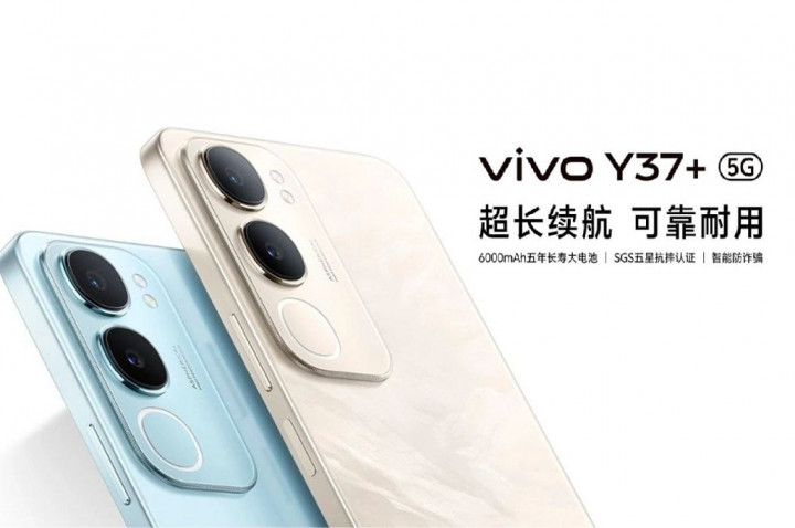 Vivo Y37+ Hadir dengan Baterai 6000 mAh, Tawarkan Daya Tahan