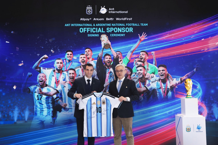 Ant International Sponsor Resmi Timnas Sepak Bola Argentina di Asia