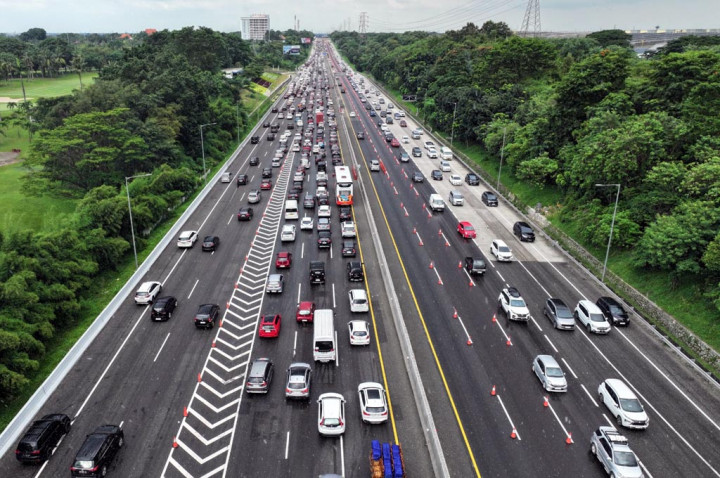 One Way di Jalan Tol Arus Balik Mudik Lebaran 2026 Dimulai
