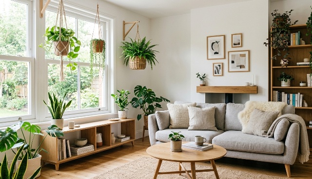 Inspirasi Ruang Tamu dengan Tanaman Gantung, Bikin Rumah Lebih Asri