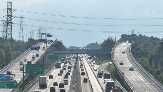 Diskon tarif tol sebesar 30 persen diberlakukan pada 26–27 Maret 2026 di 9 ruas tol Jasa Marga (Dok. BAKOM RI)