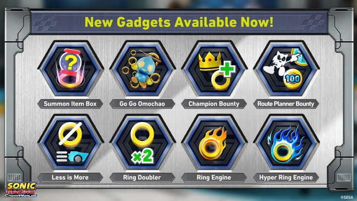 Sega Gelar Update Ver. 1.3.1 Sonic Racing: CrossWorlds, Ada Gadget Baru dan Mode Frenzy
