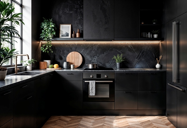 5 Inspirasi Dapur Minimalis Hitam, Elegan dan Modern 2026