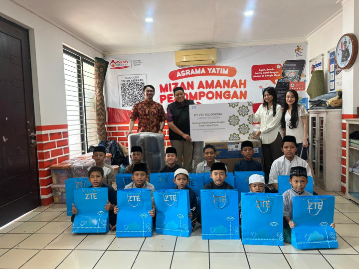 ZTE United for Good Tebar Keceriaan Ramadan di Panti Asuhan Mizan Amanah