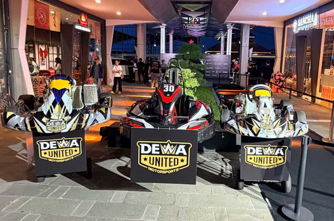 Menteri Ekraf apresiasi sinergi untuk membesarkan industri kreatif di bidang balap mobil oleh Dewa United Motorsports. medcom-uda