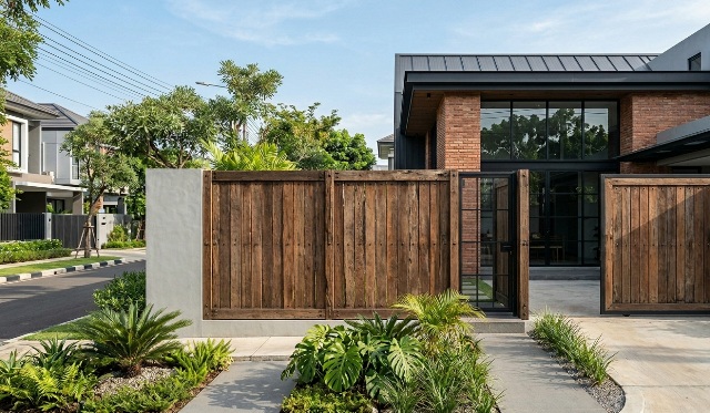 Pagar Rustic Minimalis, Solusi Fasad Hangat dan Estetik